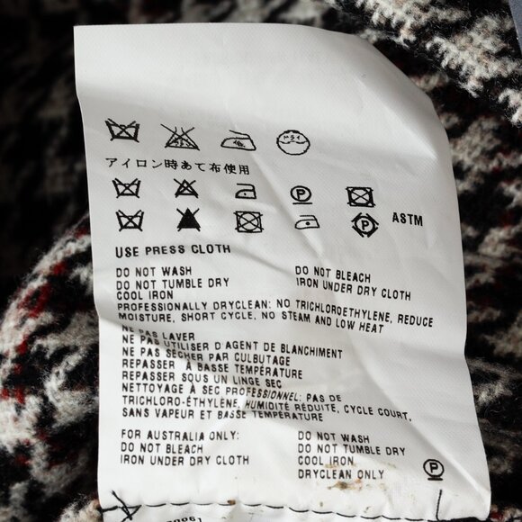 Miu Miu 2006 Red/Black Pleated Checkered Mini Skirt - Picture 7 of 8